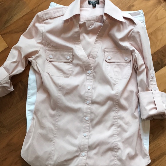 Express Tops - Express Button Down Blouse   EUC